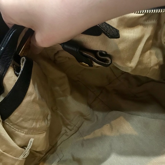 MAXX New York beaded leather bag. HUGE edgy tote - Picture 8 of 14